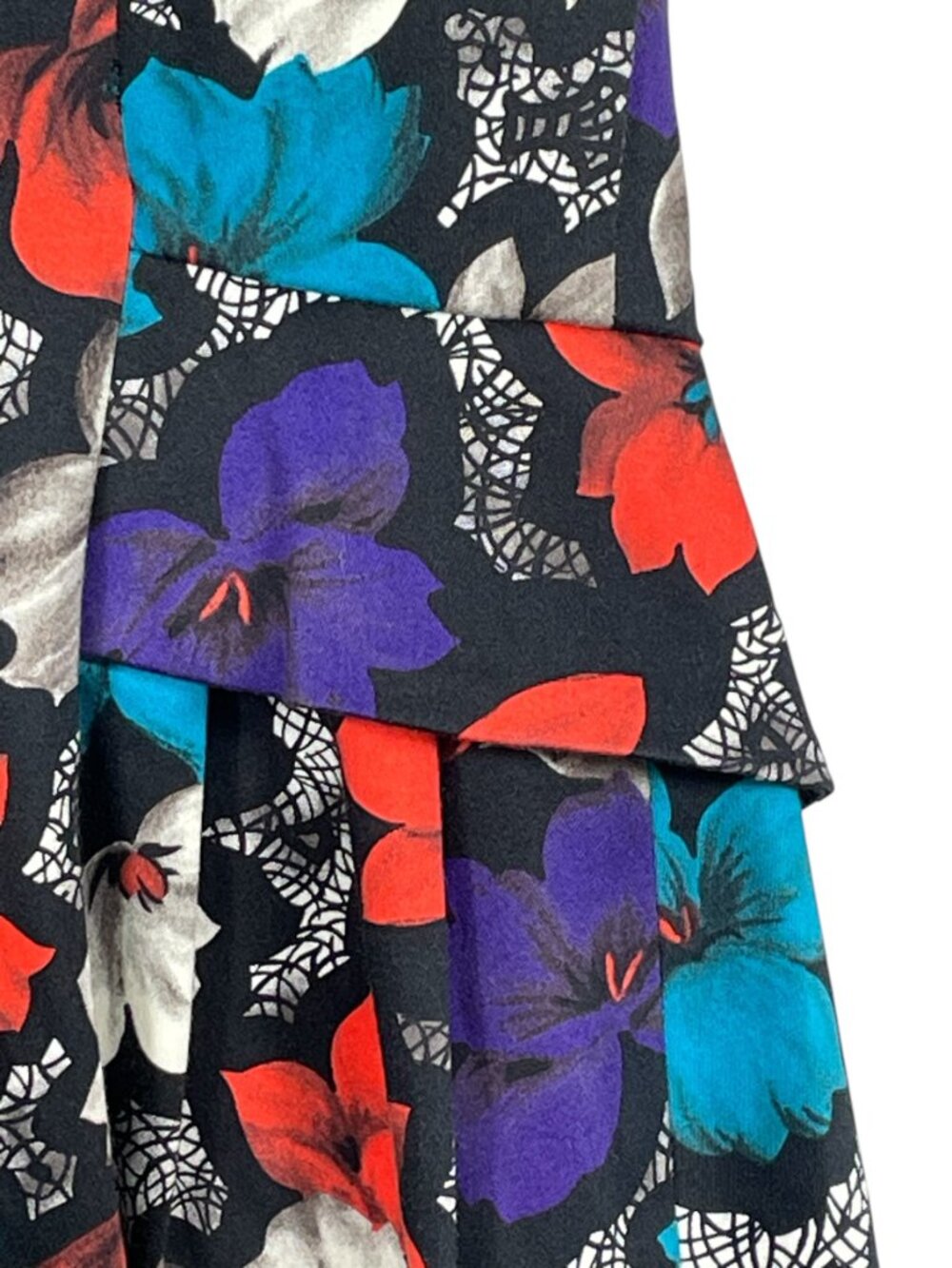 French Connection Cotton Floral Peplum Sheath Dress Size 2 - Picture 5 of 11